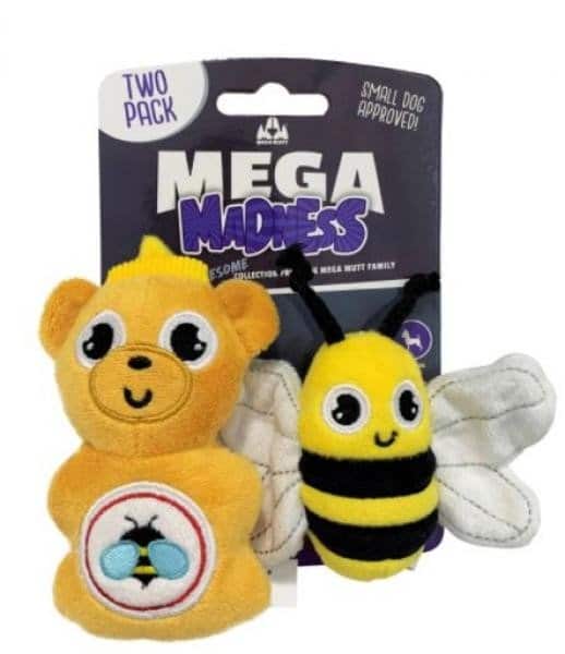 mega madness 蜜蜂啾啾絨毛玩具 2入組 1