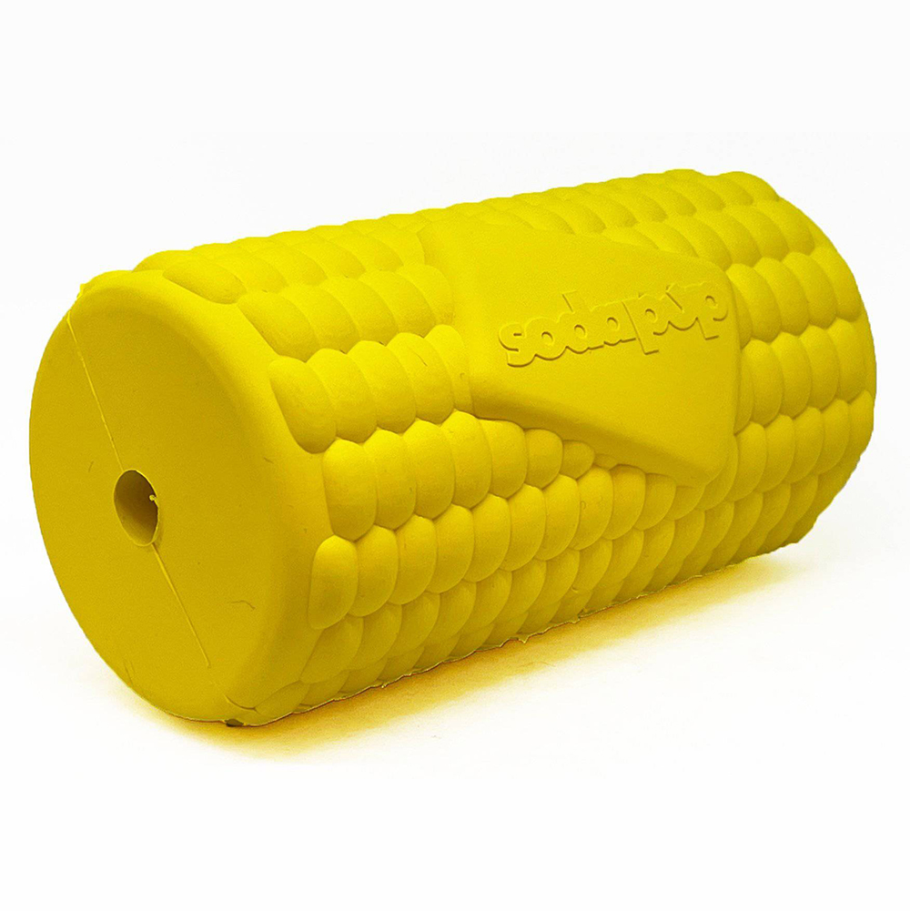 sodapup dog toys corn on the cob treat dispenser yellow 17886820335750 1024x1024@2x