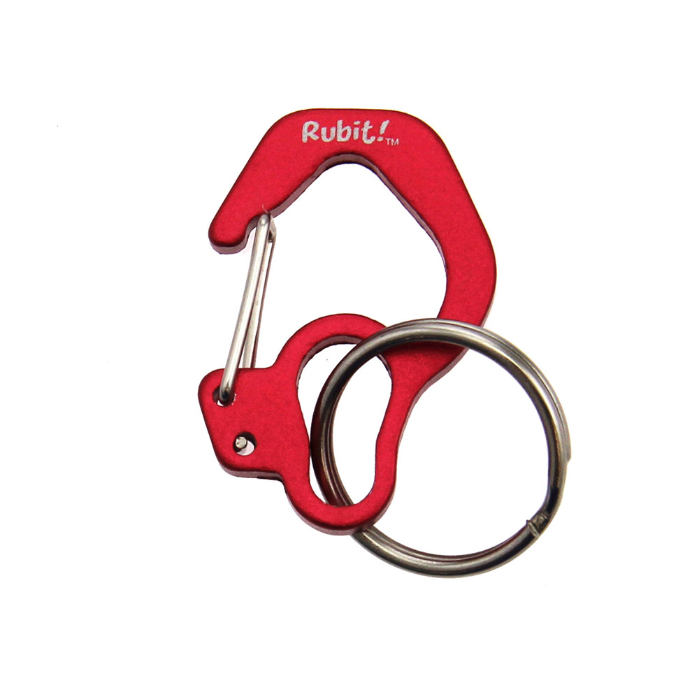 rubit dog tag clip red curve 1692